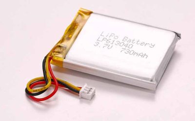 LP613040 3.7V 730mAh 2.701Wh Lithium Polymer Battery with Molex 51021-0300