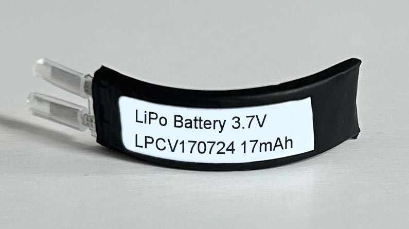 17mAh LPCV170724 Smart Ring Battery