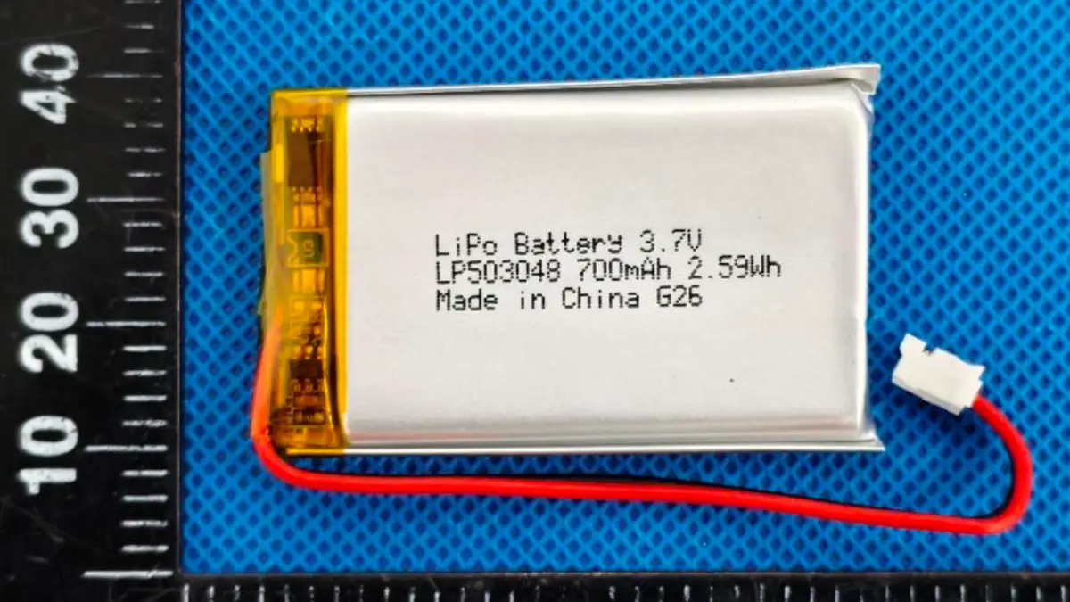 IEC62133 Certified 700mAh LP503048 Lithium Polymer Battery IEC62133 Certified 700mAh LP503048 Lithium Polymer Battery