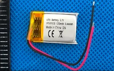 UN38.3 IEC62133 Certified Lithium Polymer Battery 120mAh LP501520